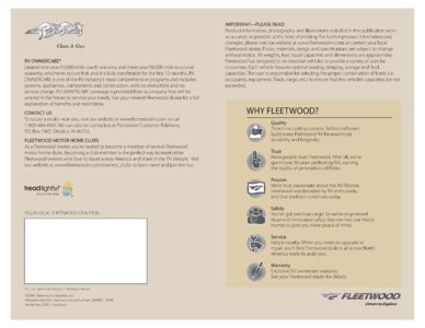 2009 Fleetwood Terra Brochure page 12