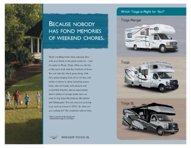 2009 Fleetwood Tioga Ranger Brochure page 2
