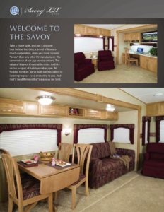 2009 Holiday Rambler Savoy Lx Brochure page 2