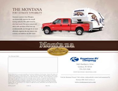 2009 Keystone RV Montana Brochure page 12