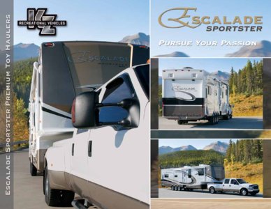 2009 KZ RV Escalade Sportster Brochure page 1