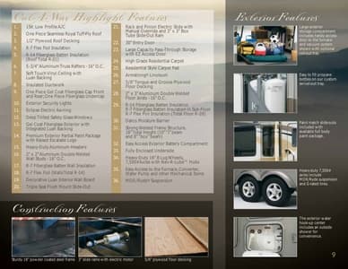 2009 KZ RV Escalade Brochure page 10