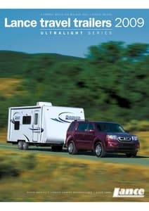 2009 Lance Travel Trailers Brochure page 1