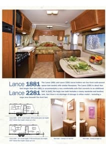 2009 Lance Travel Trailers Brochure page 3