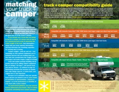 2009 Lance Truck Campers Brochure page 4