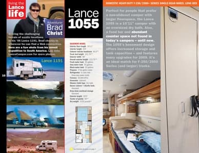2009 Lance Truck Campers Brochure page 10
