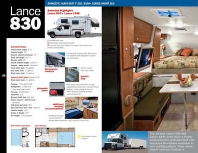 2009 Lance Truck Campers Brochure page 20
