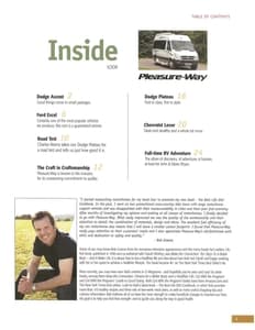 2009 Pleasure-Way Full Line Brochure page 3