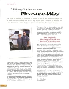 2009 Pleasure-Way Full Line Brochure page 26