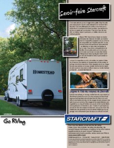 2009 Starcraft Homestead French Brochure page 6