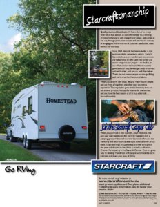 2009 Starcraft Homestead Brochure page 6