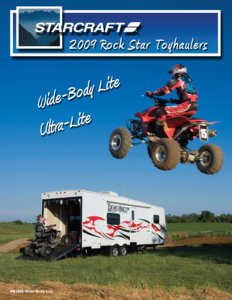 2009 Starcraft Rock Star Toyhaulers Brochure page 1