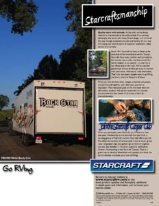 2009 Starcraft Rock Star Toyhaulers Brochure page 6