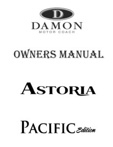 2009 Thor Astoria Owner's Manual Brochure page 1
