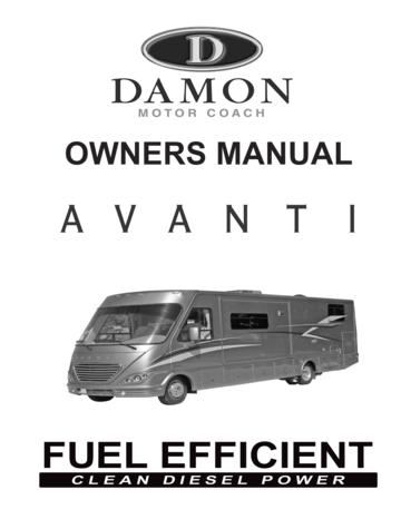 2009 Thor Avanti Owner's Manual Brochure