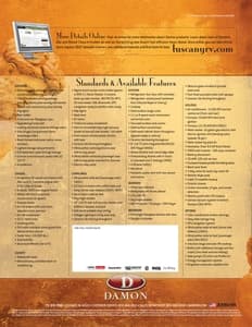 2009 Thor Tuscany Brochure page 8