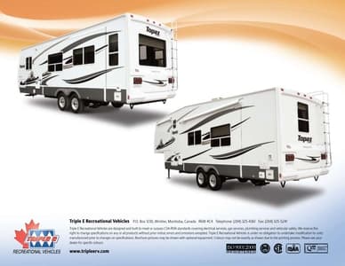 2009 Triple E RV Topaz Brochure page 8