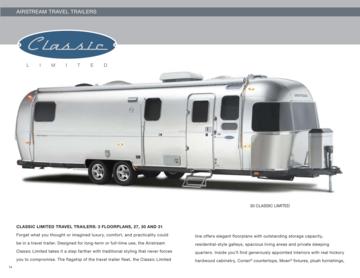 2010 Airstream Classic Limited Brochure