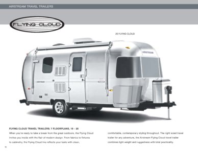 2010 Airstream Flying Cloud Brochure page 1