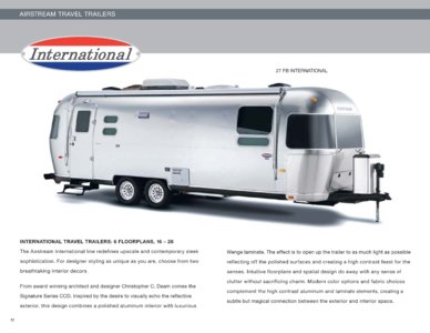 2010 Airstream International Brochure page 1