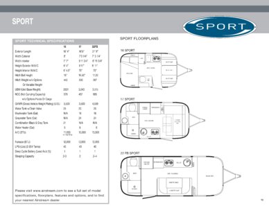 2010 Airstream Sport Brochure page 4