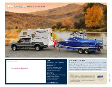 2010 ALP Adventurer Truck Campers Brochure page 16