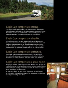 2010 ALP Eagle Cap Truck Campers Brochure page 2