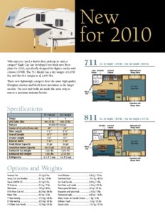 2010 ALP Eagle Cap Truck Campers Brochure page 3