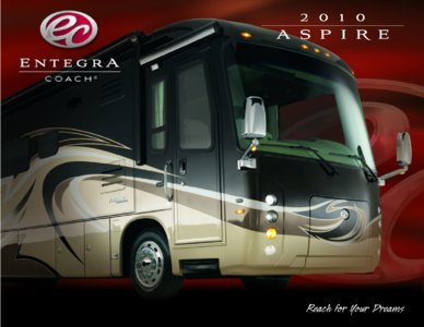 2010 Entegra Coach Aspire Brochure page 1