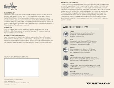 2010 Fleetwood Bounder Brochure page 4