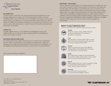 2010 Fleetwood Discovery Brochure page 5