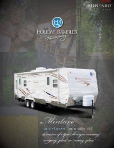 2010 Holiday Rambler Mintaro Brochure page 1