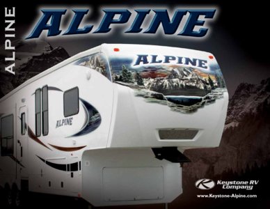 2010 Keystone RV Alpine Brochure page 1