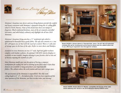 2010 Keystone RV Montana Hickory Edition Brochure page 2