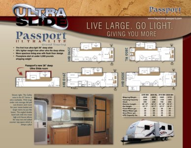 2010 Keystone RV Passport Ultra Lite Brochure page 9