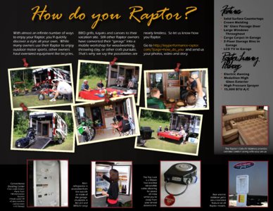 2010 Keystone RV Raptor Brochure page 9