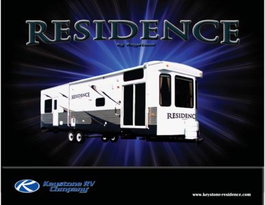 2010 Keystone RV Residence Brochure page 1
