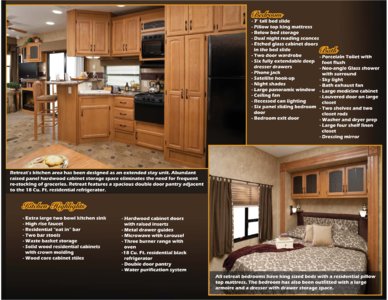 2010 Keystone RV Retreat Brochure page 3