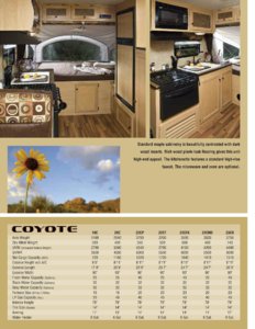 2010 KZ RV Coyote Brochure page 4