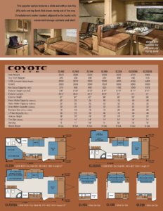 2010 KZ RV Coyote Brochure page 7