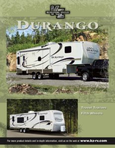 2010 KZ RV Durango Brochure page 1