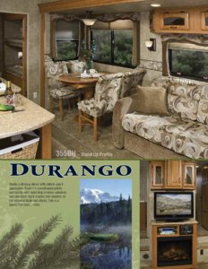 2010 KZ RV Durango Brochure page 2