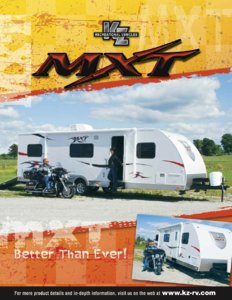 2010 KZ RV MXT Brochure page 1