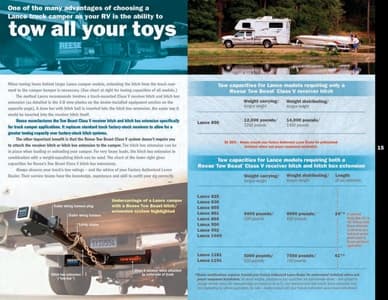 2010 Lance Truck Campers Brochure page 15