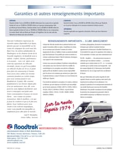 2010 Roadtrek Full Line French Brochure page 32