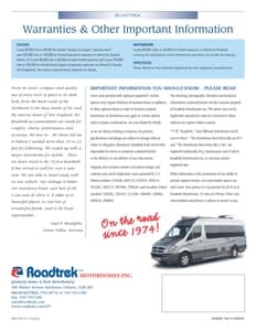 2010 Roadtrek Full Line Brochure page 34