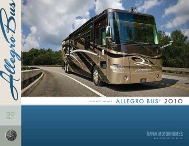 2010 Tiffin Allegro Bus Brochure page 1