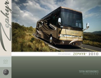 2010 Tiffin Zephyr Brochure page 1