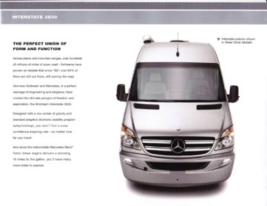 2011 Airstream Interstate 3500 Brochure page 2