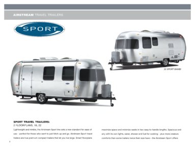 2011 Airstream Travel Trailers Brochure page 8